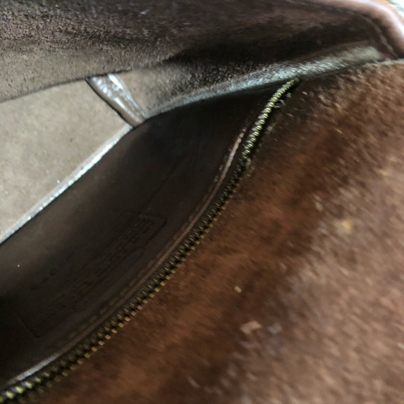 COACH VINTAGE BROWN LEATHER CROSSBODY SATCHEL - Picture 5 of 8